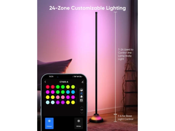 Corner Floor Lamp — Smart Lamps, SOYE