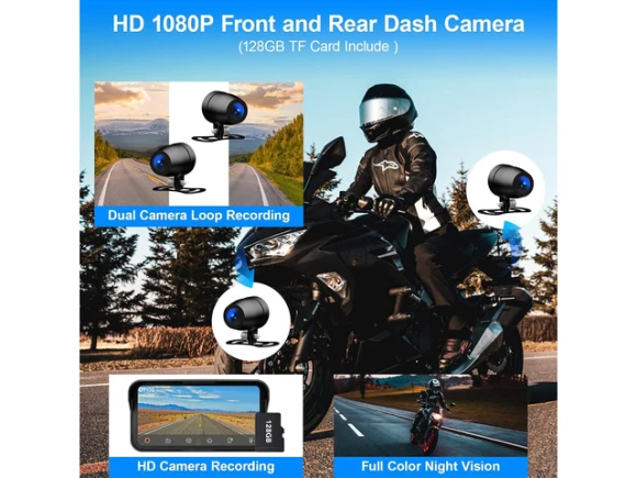 Motorcycle Dash Cam and GPS Navigation System — Dash Cam, SOYE