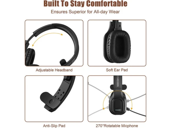 Bluetooth Headset — Wireless Earbuds, COMEXION