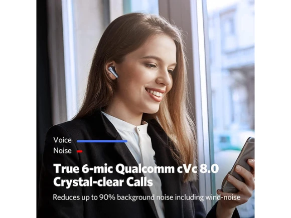 Wireless Noise-Cancelling Earbuds with Bluetooth 5.3 — Wireless Earbuds, Zell