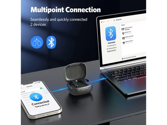 Wireless Noise-Cancelling Earbuds with Bluetooth 5.3 — Wireless Earbuds, Zell