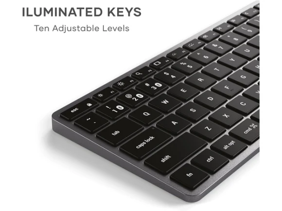 Bluetooth Backlit Keyboard, Space Gray — Bluetooth Keyboard, Satechi
