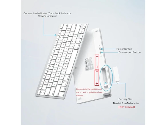 Compact Bluetooth Keyboard for Mac Computers — Bluetooth Keyboard, OMOTON
