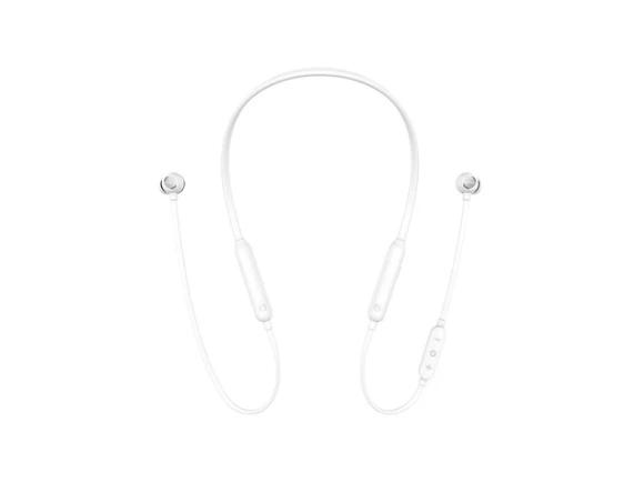 White Wireless Bluetooth Headphones with Magnetic Neckband — Wireless Earbuds, QCY