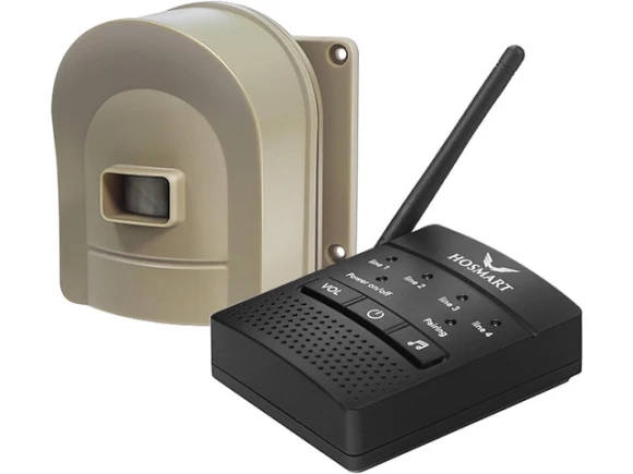 Wireless driveway motion sensor alarm system — Motion Sensor, Hosmart