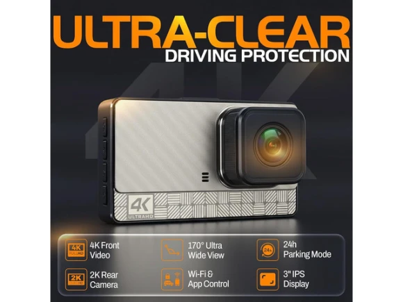 Front and Rear Dash Camera System — Dash Cam, ilepo