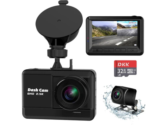 Front and Rear Dash Camera with 32GB SD Card — Dash Cam, ilepo