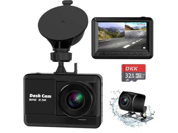 Front and Rear Dash Camera with 32GB SD Card — Dash Cam, ilepo