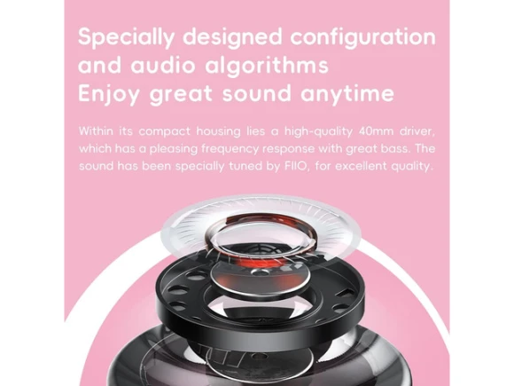 Pink Bluetooth Headphones — Wireless Earbuds, Generic Logic, Inc.