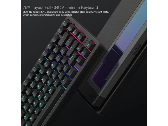 Black 75% Wireless Mechanical Keyboard — Bluetooth Keyboard, Womier