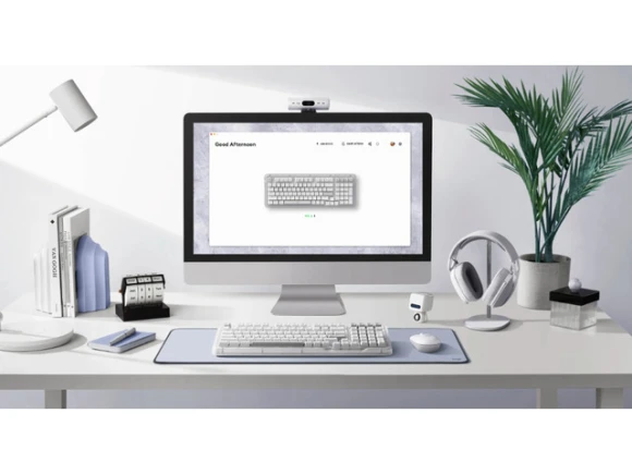 White Wireless Mechanical Keyboard — Bluetooth Keyboard, Logitech