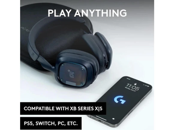 Wireless Gaming Headset, Black / Blue — Wireless Earbuds, Logitech