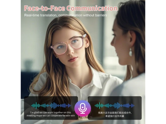 AI Smart Glasses, Pink — Smart Glasses, Generic Logic, Inc.