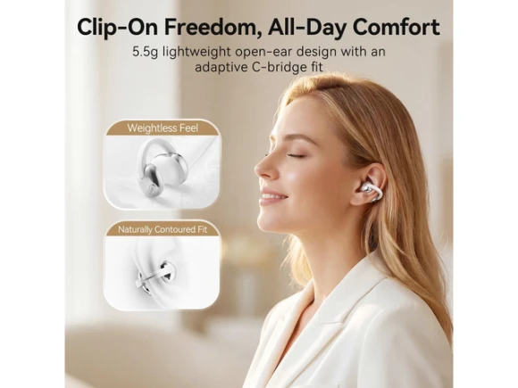 Open-Ear Clip-On Earbuds — Wireless Earbuds, Generic Logic, Inc.