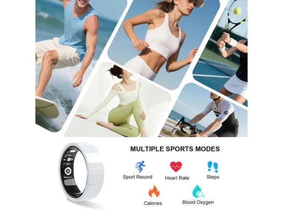 Smart Ring, Size 7, White — Smart Ring, Generic Logic, Inc.
