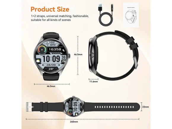 Smartwatch with 1.43-Inch AMOLED Display — Smart Watch, Generic Logic, Inc.