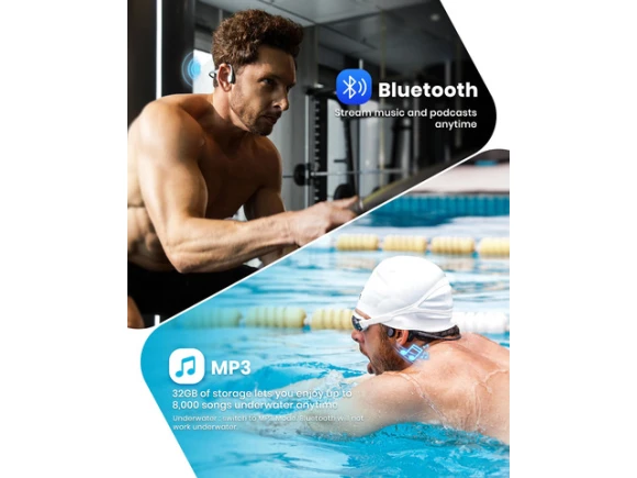 Bone-Conduction Swimming Headphones — Wireless Earbuds, Generic Logic, Inc.