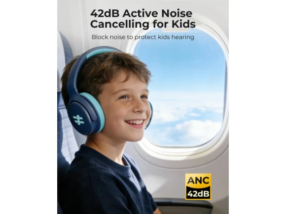 Kids Headphones with Active Noise Cancellation — Wireless Earbuds, Generic Logic, Inc.