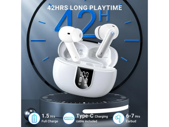 Wireless Earbuds, White — Wireless Earbuds, Generic Logic, Inc.