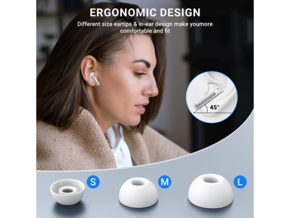 Wireless Earbuds, White — Wireless Earbuds, Generic Logic, Inc.