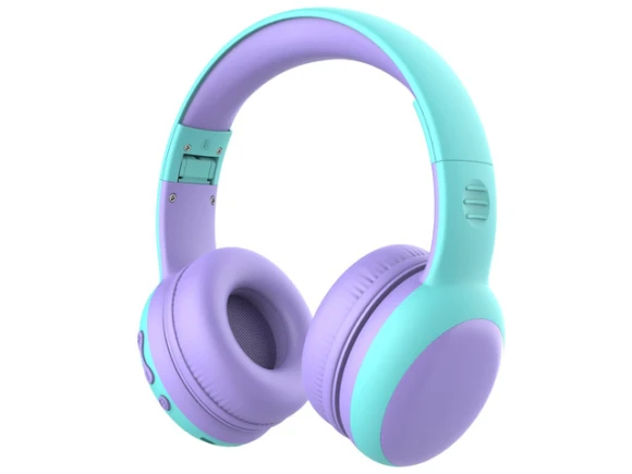 Over-ear Bluetooth Headphones for Kids, Purple, Cat Ears — Wireless Earbuds, Generic Logic, Inc.