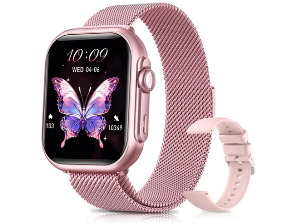 1.83-inch Smartwatch, Pink, Two Bands — Smart Watch, Generic Logic, Inc.