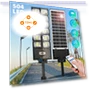 6500K 990000000lm 504 LED Solar Street Light with Motion Sensor and Remote Control — Street Lighting