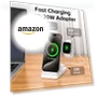 Превью 3 in 1 Foldable Fast Wireless Charger for iPhone, Apple Watch, AirPods — Lightning, Tribone