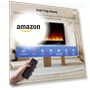 Превью 36" Electric Fireplace Insert with Remote Control, 12 Flame Colors, Slim Black Design — Electric Heating Solutions, RealSmart