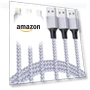 Превью MFi Certified Lightning Cable 3PACK 6FT Nylon Braided USB Charging Cable — Lightning, TAKAGI