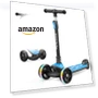 Превью 3 Wheel Kick Scooter for Kids with LED Light Wheels and Adjustable Height — Push Scooters, besrey