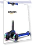 Превью Kids Scooter with Light Up Wheels, Adjustable Handlebar for Ages 3-12 — Push Scooters, TONBUX