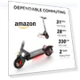 Превью Electric Scooter with Seat for Adults, 28 Mph Max Speed & 31 Miles Max Range — Push Scooters, LET IT GO