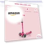 Превью Mini Deluxe LED Three-Wheeled Lean-to-Steer Scooter — Balance Bikes, Micro