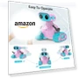 Превью Rechargeable RC Robot Toy for Kids with Music and LED Eyes — Interactive Figures & Robots, ALLCELE