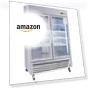 Превью Commercial Refrigerator 2 Section 2 Glass Door Stainless Steel Display Refrigerator — Drink Coolers, Camellia River