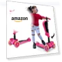 Превью 3-Wheeled Scooter for Kids with LED Lights and Foldable Seat — Balance Bikes, Hurtle