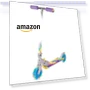 Превью Tie Dye Foldable Scooter with Light Up Wheels — Balance Bikes, Ozbozz