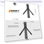 Превью Rotary Handle Desktop Tripod Stand — Camera Supports, PULUZ