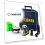 2 x 360° 8 Line Laser Level, Green Cross Line, Self Leveling, with Remote Controller — Alignment & Leveling Lasers, CIGMAN