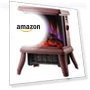 Превью 18" Panoramic Window Electric Wood Stove Fireplace with Flame Effect — Electric Heating Solutions, SheerAIRE