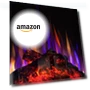 Превью 18" Panoramic Window Electric Wood Stove Fireplace with Flame Effect — Electric Heating Solutions, SheerAIRE