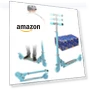 Превью Foldable Kick Scooter with Light Up Wheels — Push Scooters, Feblomst