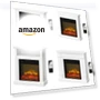 Превью Freestanding Electric Fireplace Stove Space Heater with Realistic Flame — Tabletop Fireplaces, Bonnlo