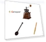 Manual Coffee Mill with Wood Stand Bowl — Electric Blade Coffee Grinders