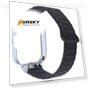 Превью Metal Silver Frame Integrated I-shaped Magnetic Silicone Watch Band — Fitness Bands, Redmi