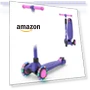 Превью LED Lighted Wheels Kids Scooter with Adjustable Handlebars — Balance Bikes, EVLIQUIL