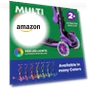 Превью Foldable Seat Kids Scooter with LED Wheel Lights — Push Scooters, Lifemaster