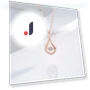 Silver Water Drop Smart Necklace — Smart Jewelry, Gentle clothing world