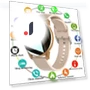 Bluetooth Smart Watch with Heart Rate and Blood Pressure Monitoring — Smartwatches, Creative Adorn